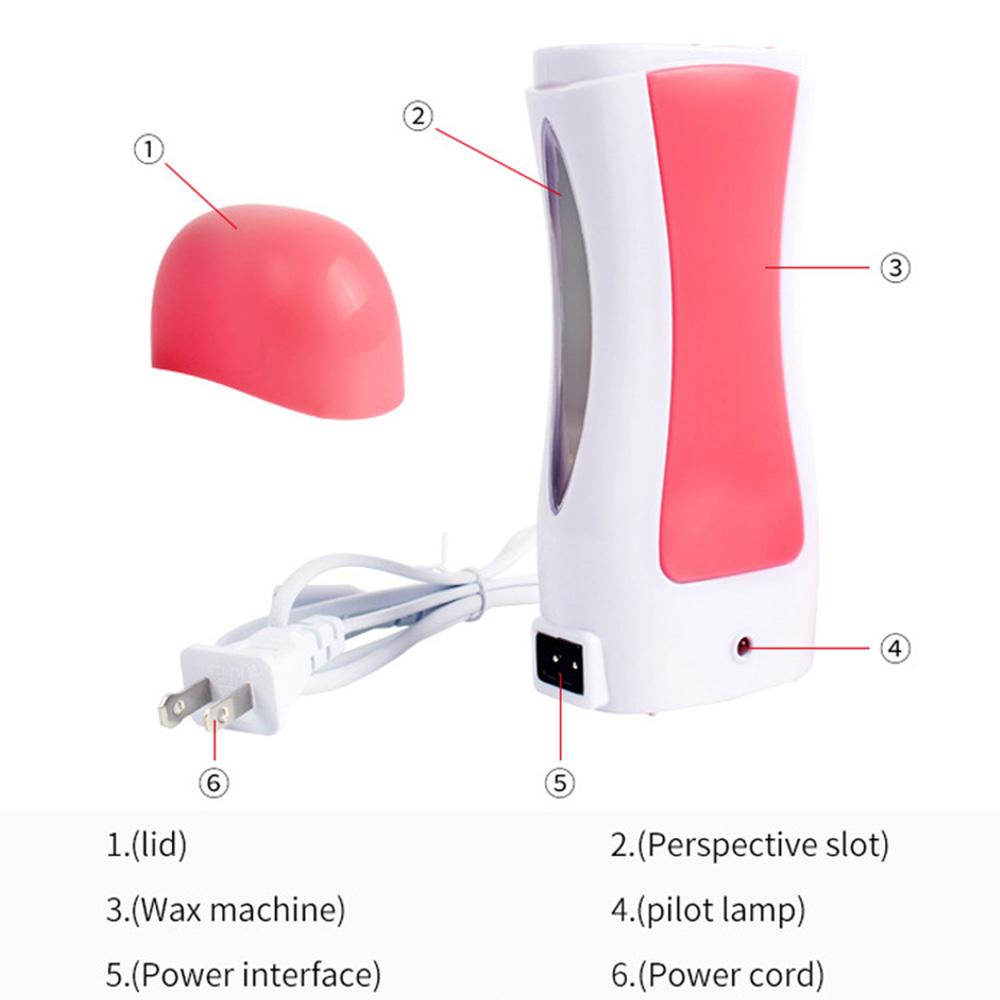 Depilatory Roll On Heater Waxing Hot Cartridge Hair Removal Tool With Wax